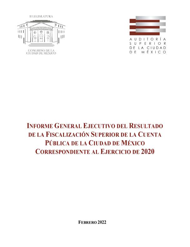Portada del Informe General Ejecutivo 2020